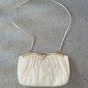 Judith Leiber snakeskin purse